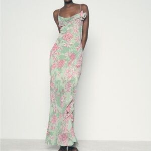 NWT Zara Floral Print Slip Dress - Medium